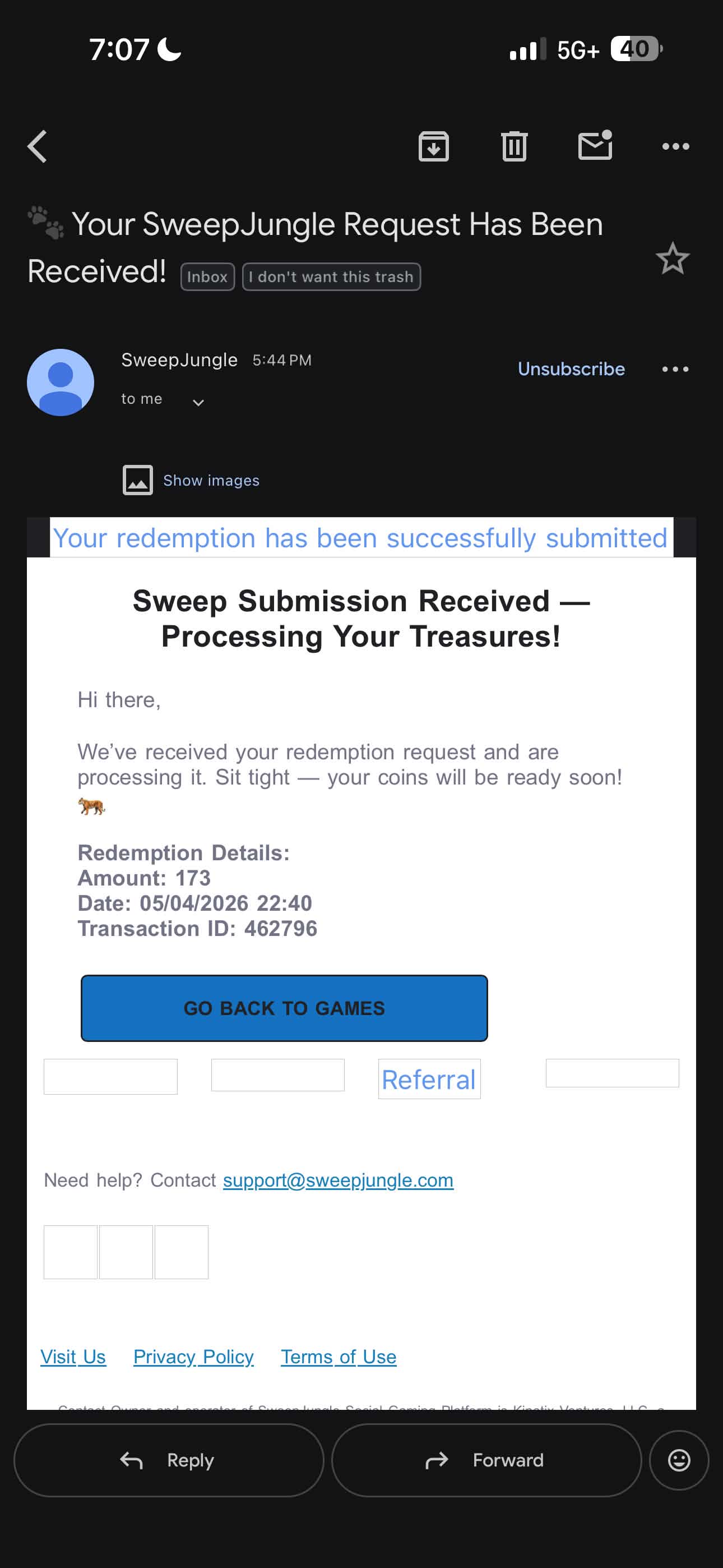 Win screenshot